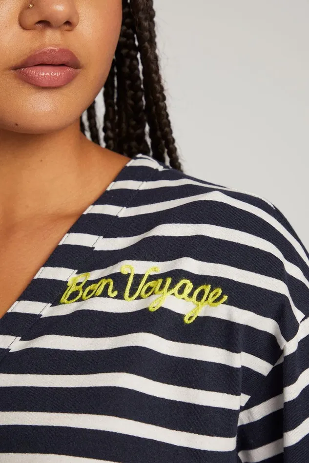 Womens Tops Chaser Brand Bon Voyage Tee