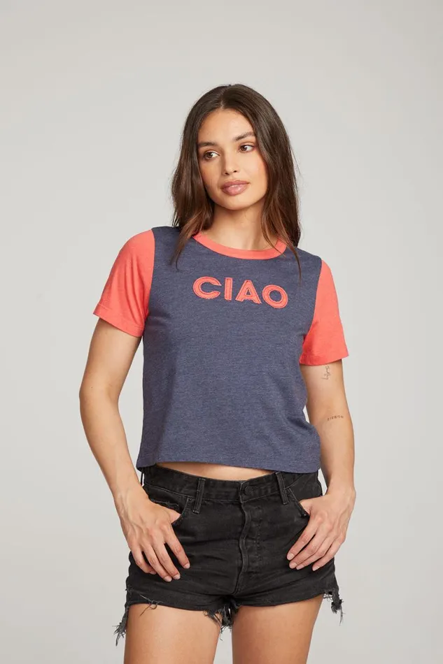 Womens Tops Chaser Brand Ciao Tee