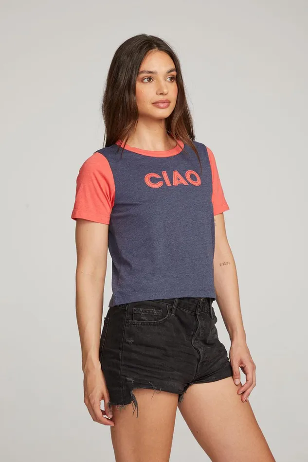 Womens Tops Chaser Brand Ciao Tee