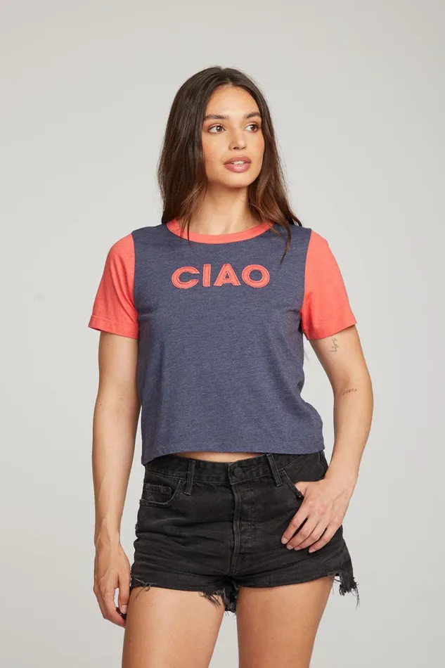 Womens Tops Chaser Brand Ciao Tee