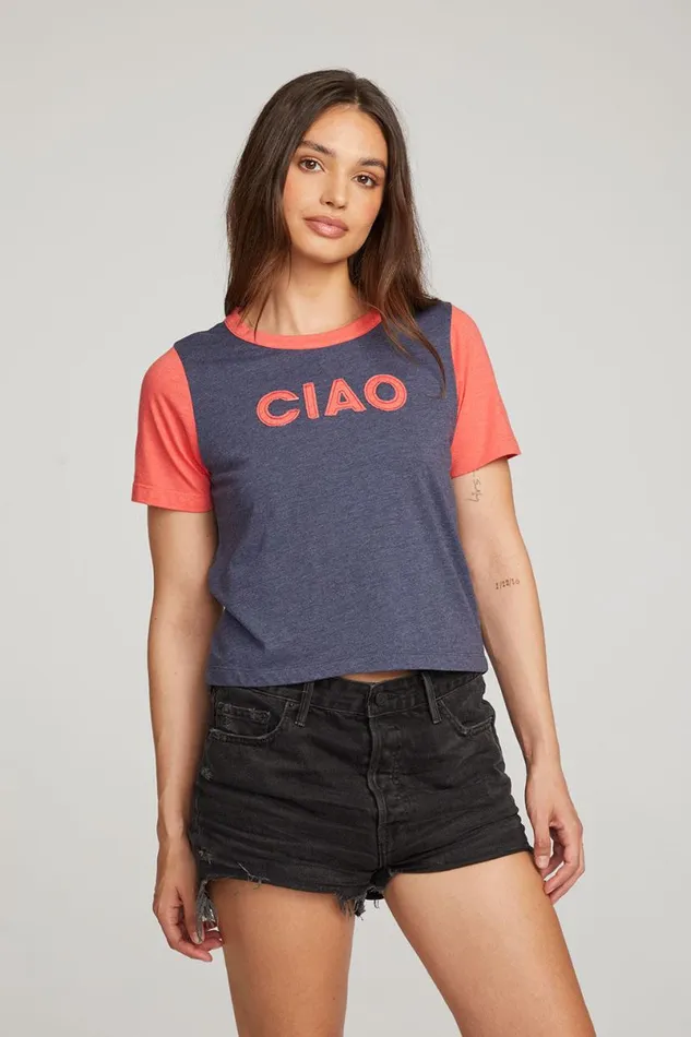 Womens Tops Chaser Brand Ciao Tee