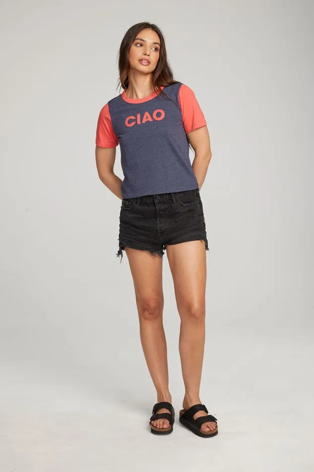 Womens Tops Chaser Brand Ciao Tee