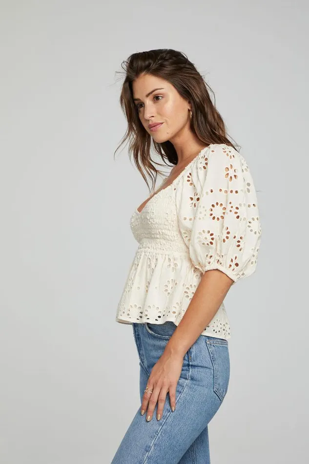 Womens Tops Chaser Brand Dolce Top 8211 Gardenia