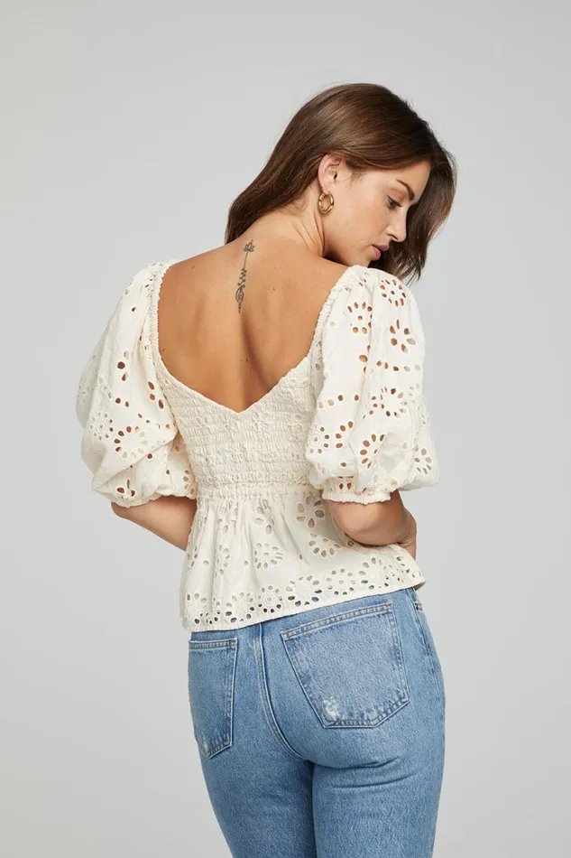 Womens Tops Chaser Brand Dolce Top 8211 Gardenia
