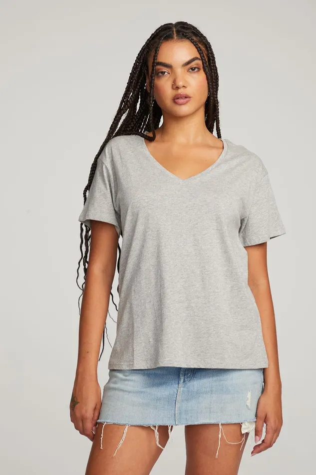 Womens Tops Chaser Brand Everyday Essential Vneck Tee