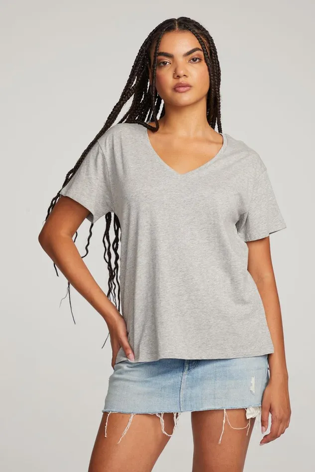 Womens Tops Chaser Brand Everyday Essential Vneck Tee