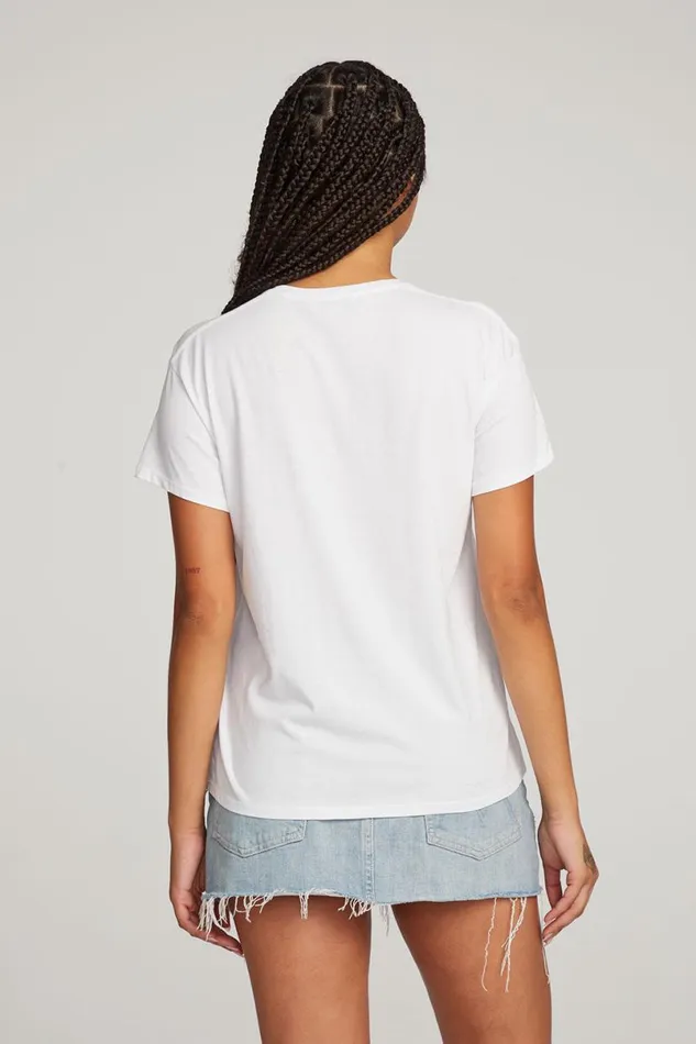 Womens Tops Chaser Brand Everyday Essential White Crew Neck Tee