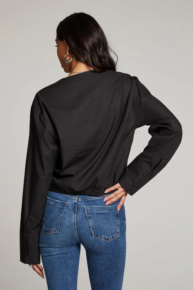 Womens Tops Chaser Brand Haleyy Licorice Blouse