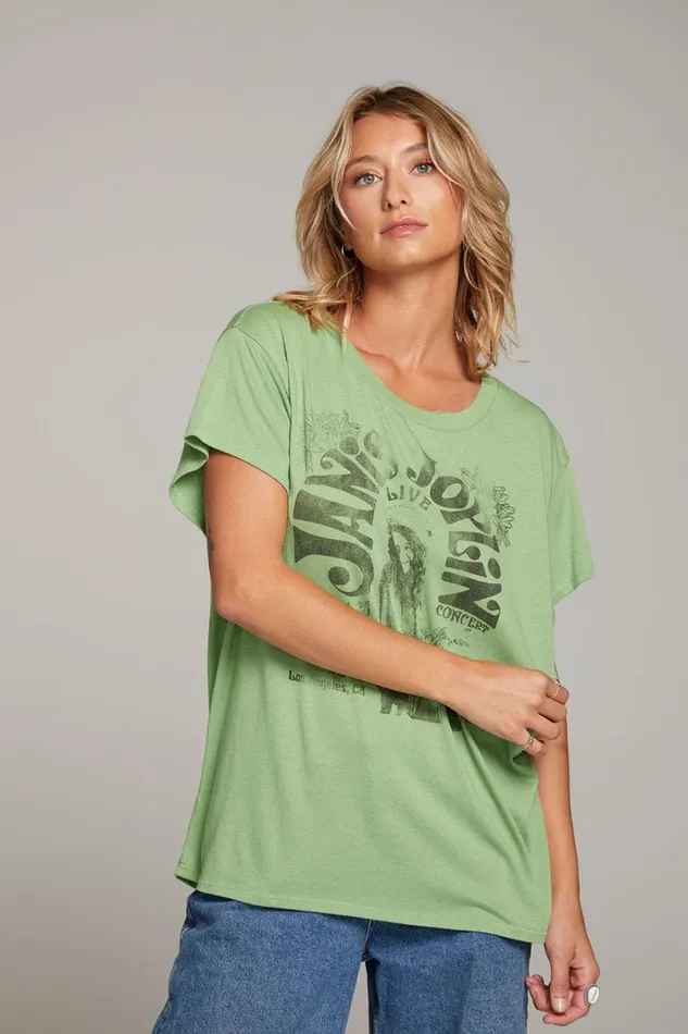 Womens Tops Chaser Brand Janis Joplin Hollywood Bowl Tee