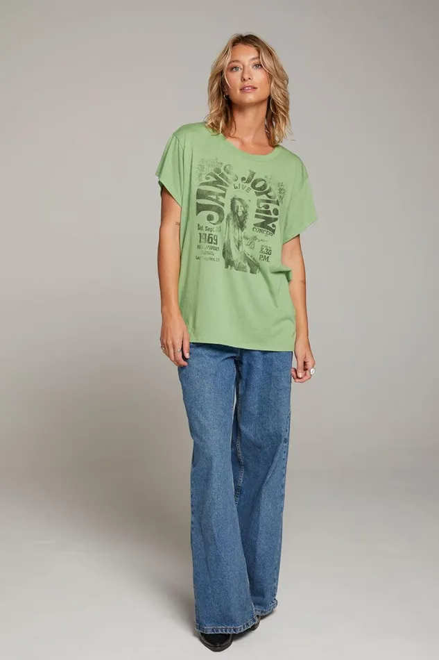 Womens Tops Chaser Brand Janis Joplin Hollywood Bowl Tee
