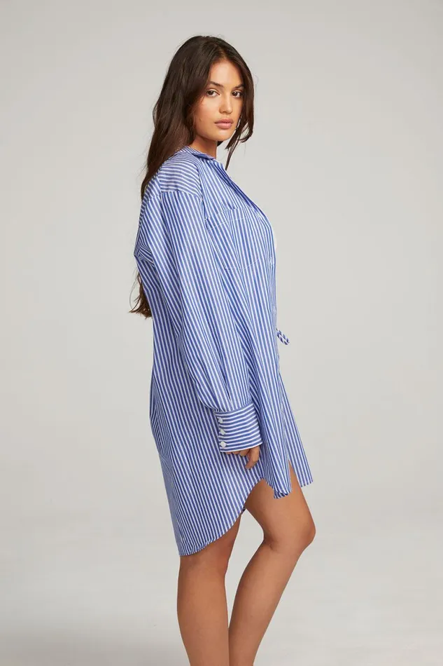 Womens Tops Chaser Brand Kerstin Marmont Stripe Button Down