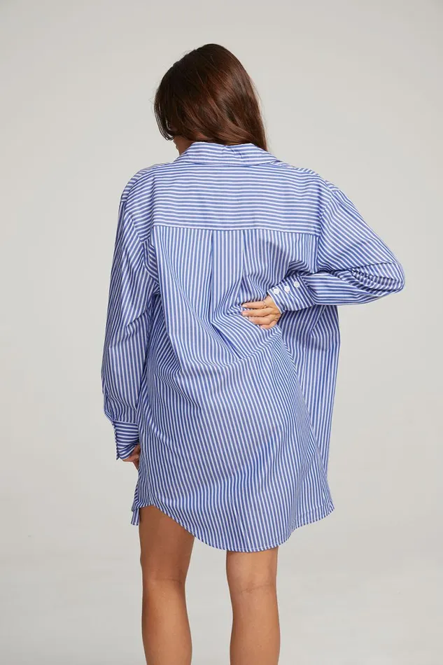 Womens Tops Chaser Brand Kerstin Marmont Stripe Button Down