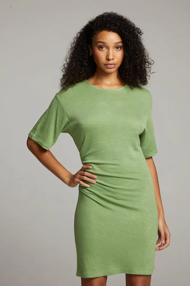 Womens Tops Chaser Brand Memory Piquant Green Mini Dress