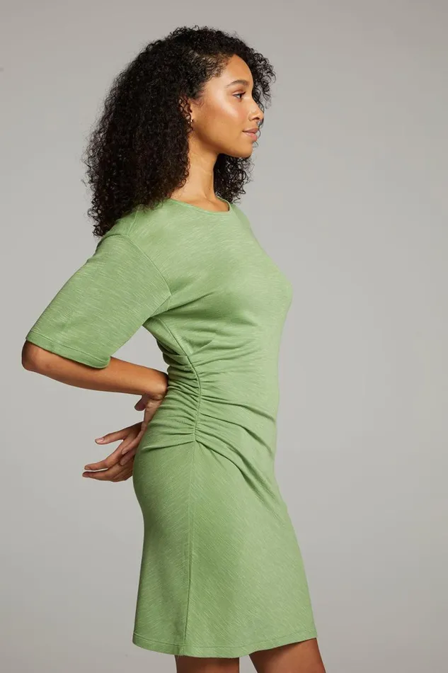 Womens Tops Chaser Brand Memory Piquant Green Mini Dress