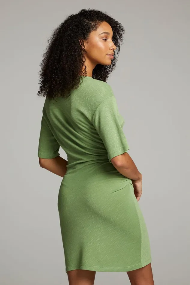Womens Tops Chaser Brand Memory Piquant Green Mini Dress