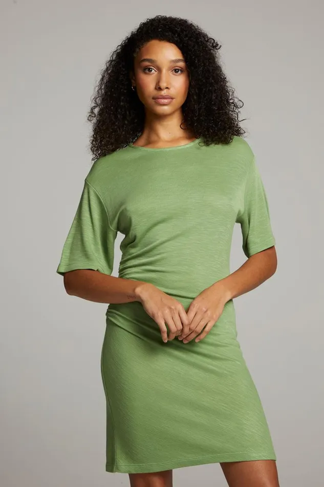 Womens Tops Chaser Brand Memory Piquant Green Mini Dress