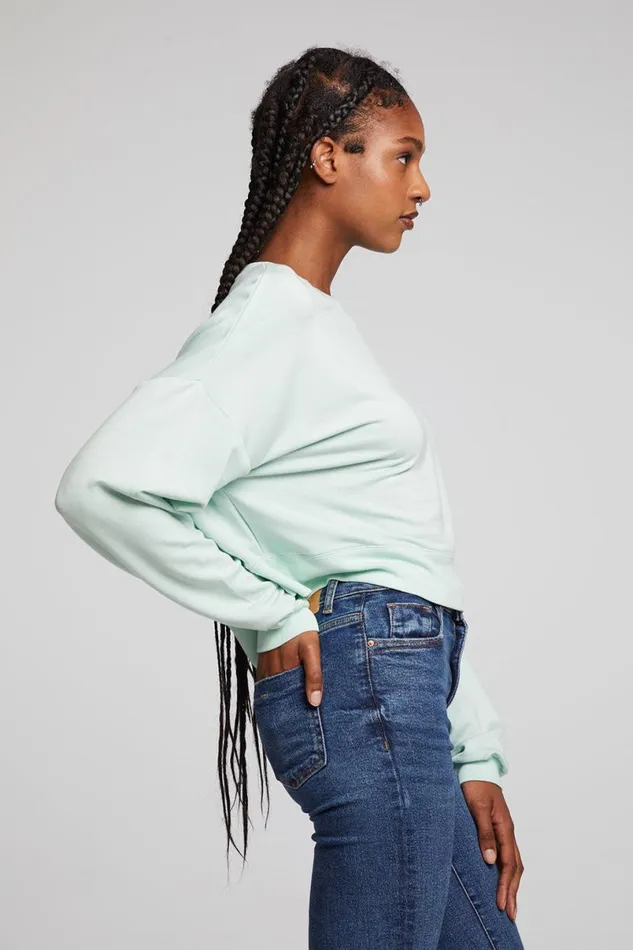 Womens Tops Chaser Brand Scarlet Matcha Pullover