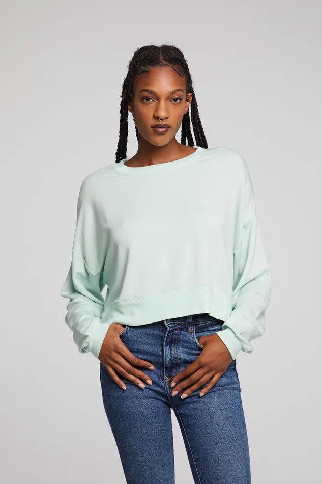 Womens Tops Chaser Brand Scarlet Matcha Pullover