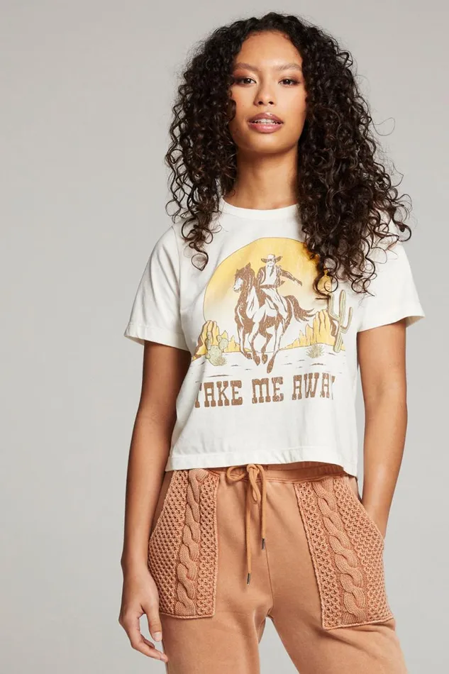 Womens Tops Chaser Brand Take Me Away Tee
