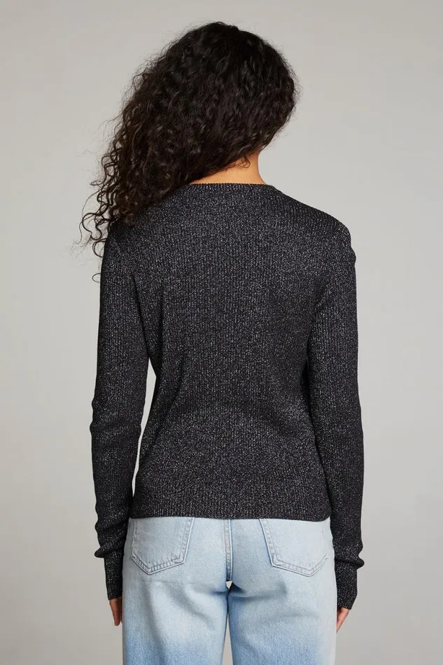 Womens Tops Chaser Brand Tommy Licorice Button Up Sweater
