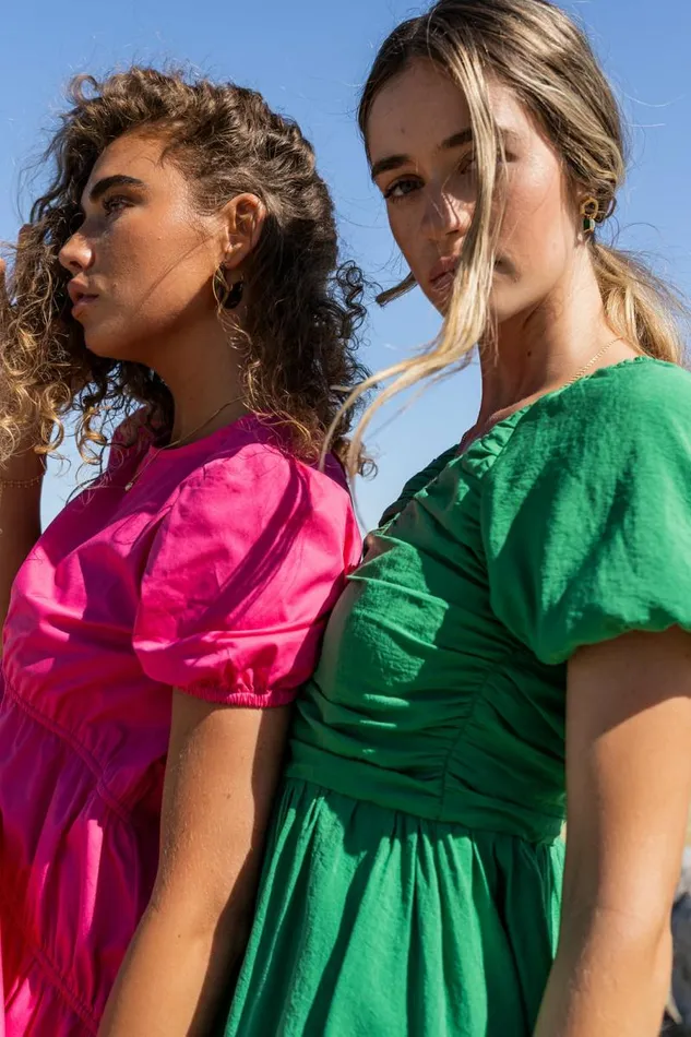 Yani Mini Dress In Green Green Women Bohme Dresses