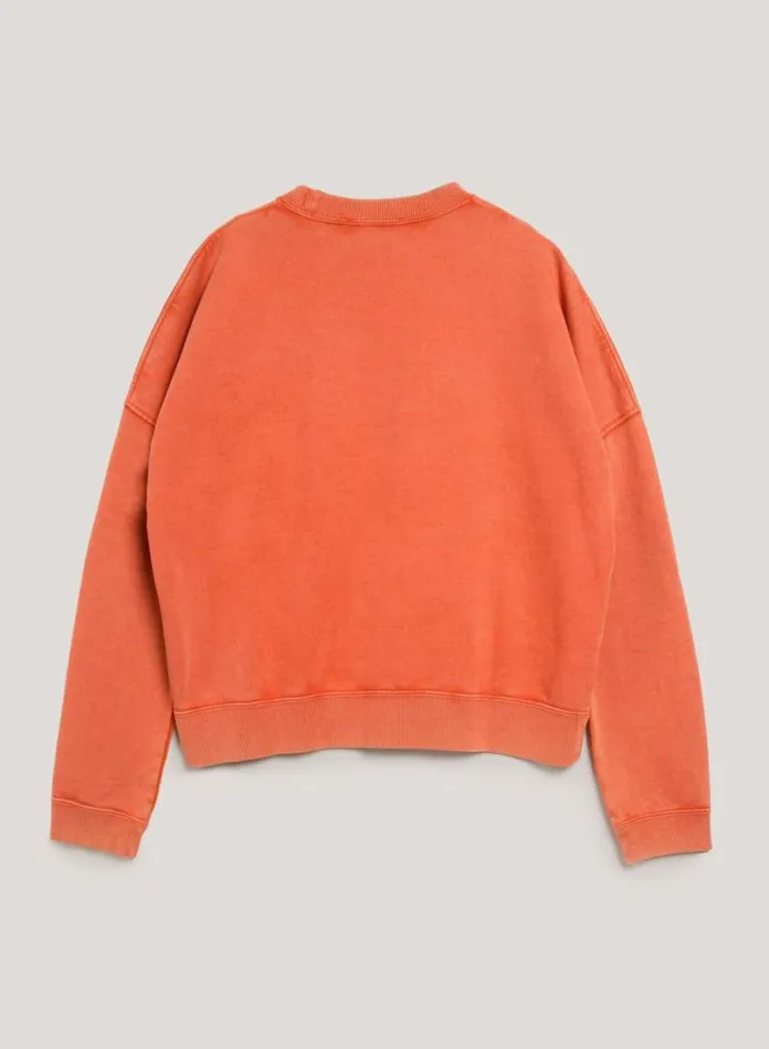YMC Almost Grown Sweatshirt Orange Womens Sweatshirts