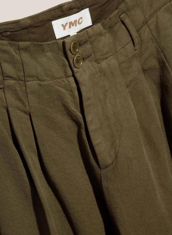 YMC Earth Keaton Trouser Olive Womens Earth