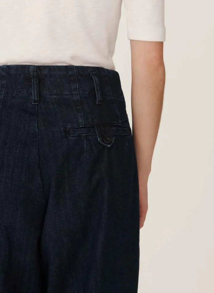 YMC Earth Keaton Washed Denim Trouser Indigo Womens Earth