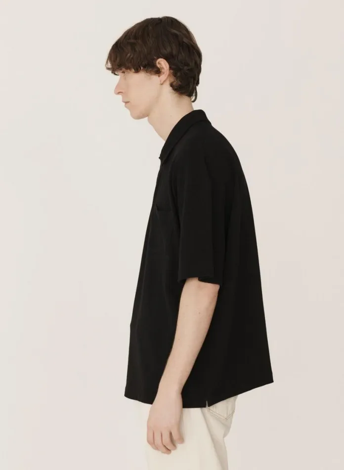 YMC Earth Polo TShirt Black Mens Earth