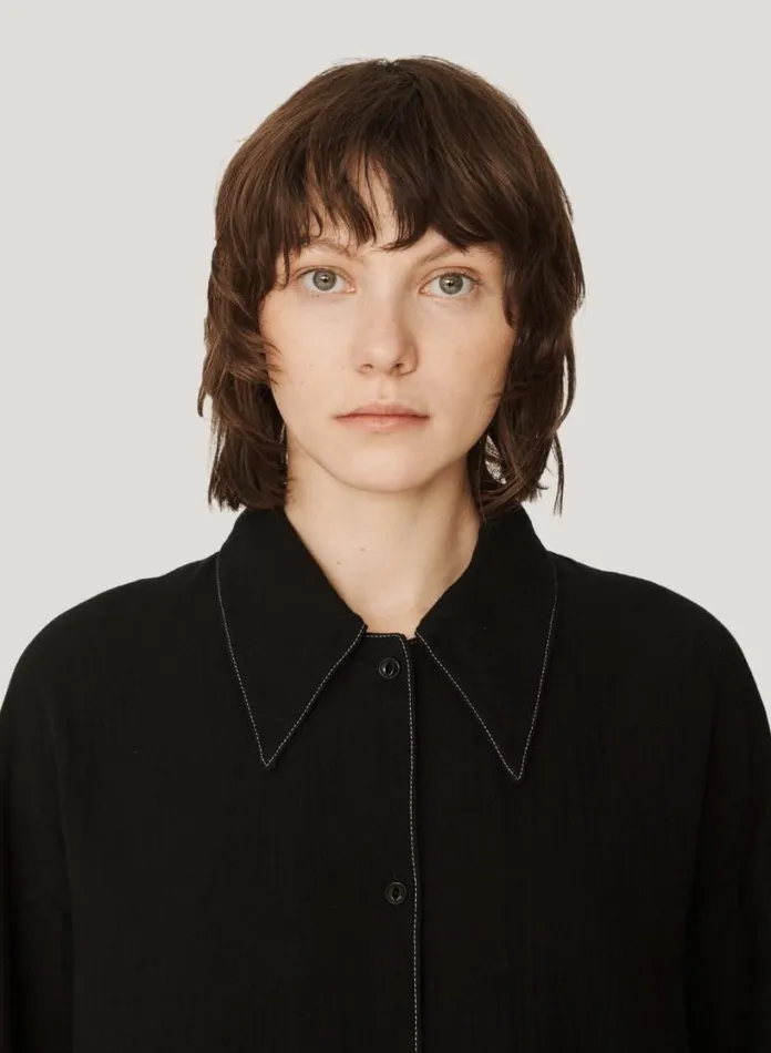YMC Judy Doublecloth Cotton Dress Black Womens Dresses