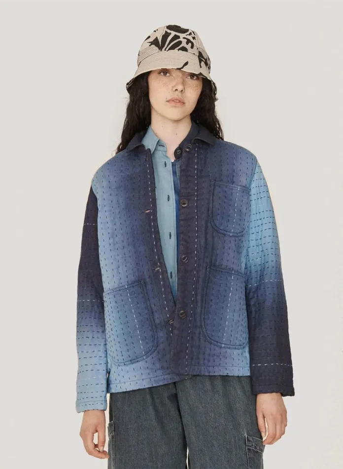 YMC Labour Chore Jacket Blue Womens Outerwear