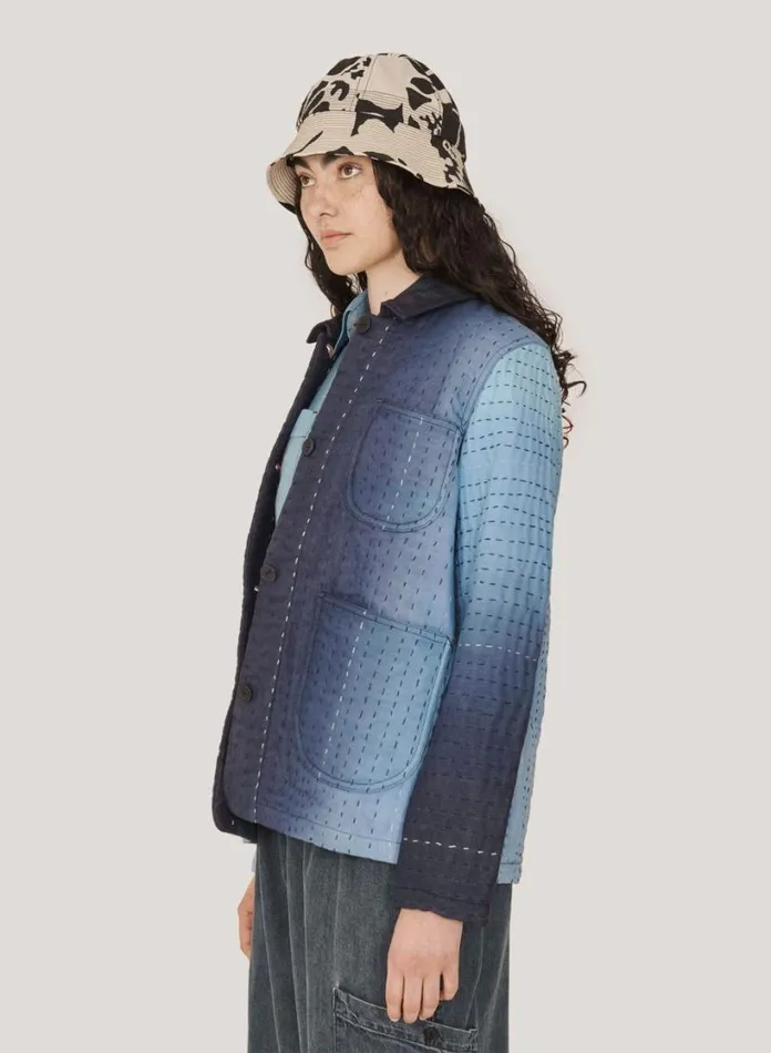 YMC Labour Chore Jacket Blue Womens Outerwear