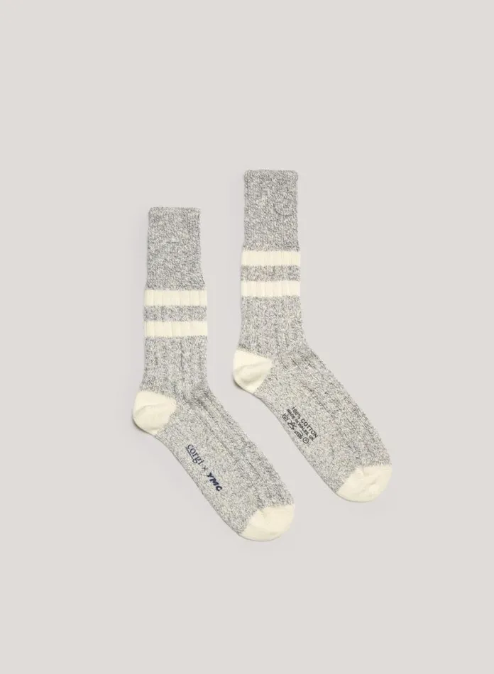 YMC Skate Sock Blue Mens Socks