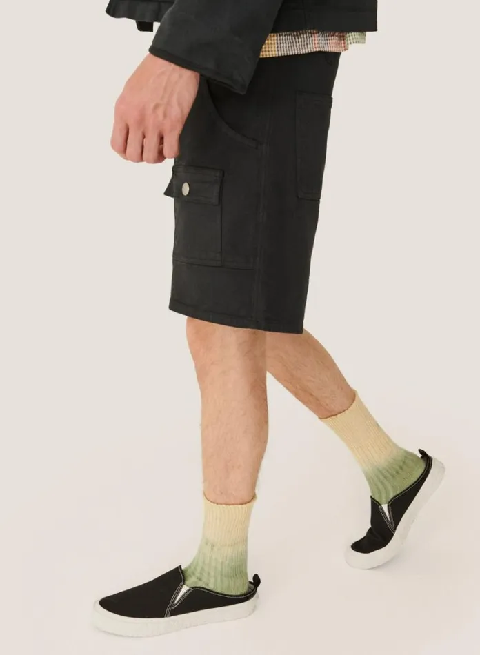 YMC Vulcanised Mules Black Mens Footwear