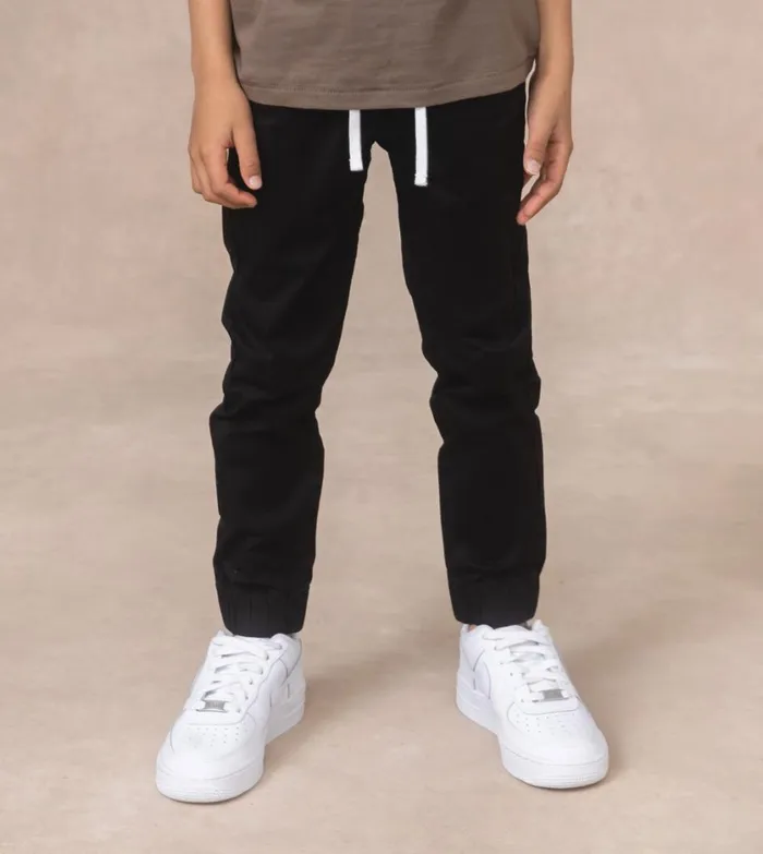 Zanerobe Kids Men Kids Smallshot LT Jogger GD Black