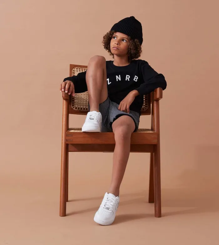 Zanerobe Kids Men Kids ZNRB Box LS Tee Black