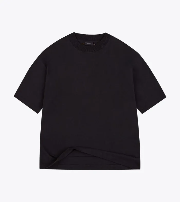 Zanerobe Tees and Tanks Men Cropped Lounge Tee Black