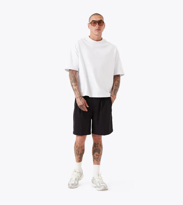 Zanerobe Tees and Tanks Men Cropped Lounge Tee White