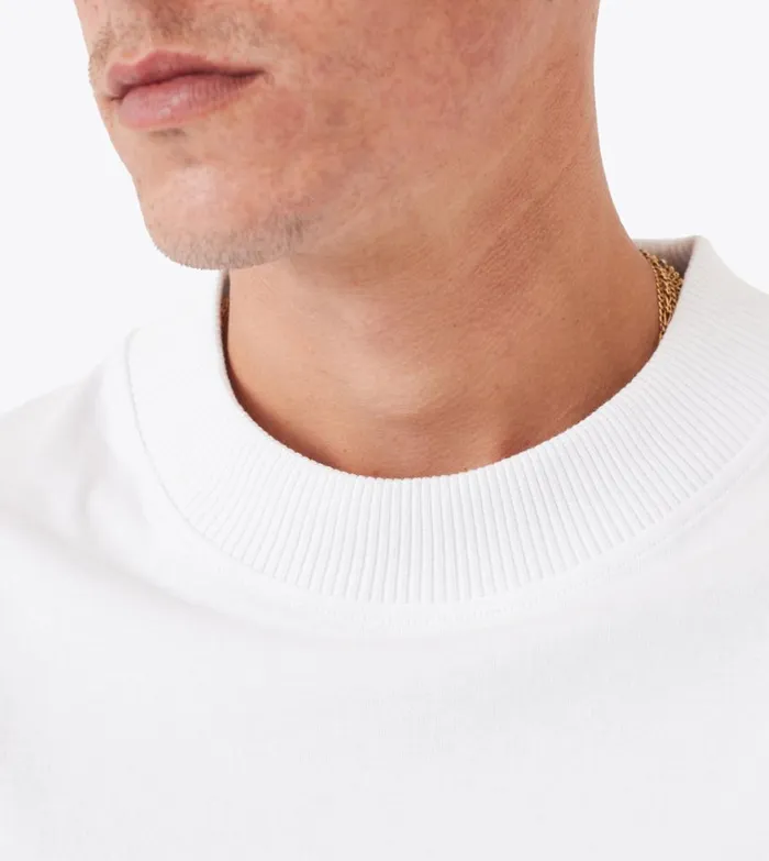 Zanerobe Tees and Tanks Men Cropped Lounge Tee White